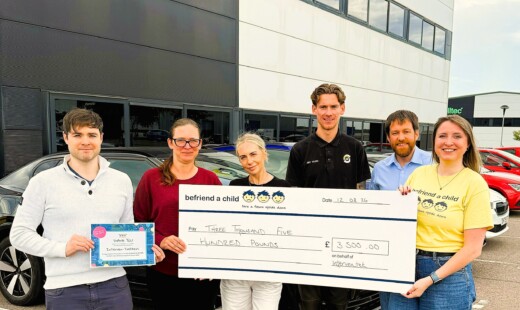 £3,500 donated to local Befriend a Child charity after team fundraising at the Aberdeen Kiltwalk