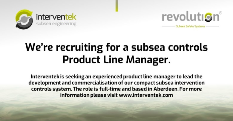 We're recruiting for a subsea controls Product Line Manager